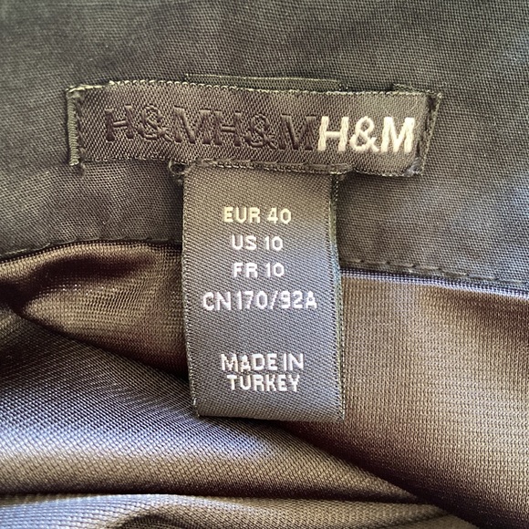 H&M Black Lace-Look Overlay Dress Women's Size 10 - Picture 5 of 6